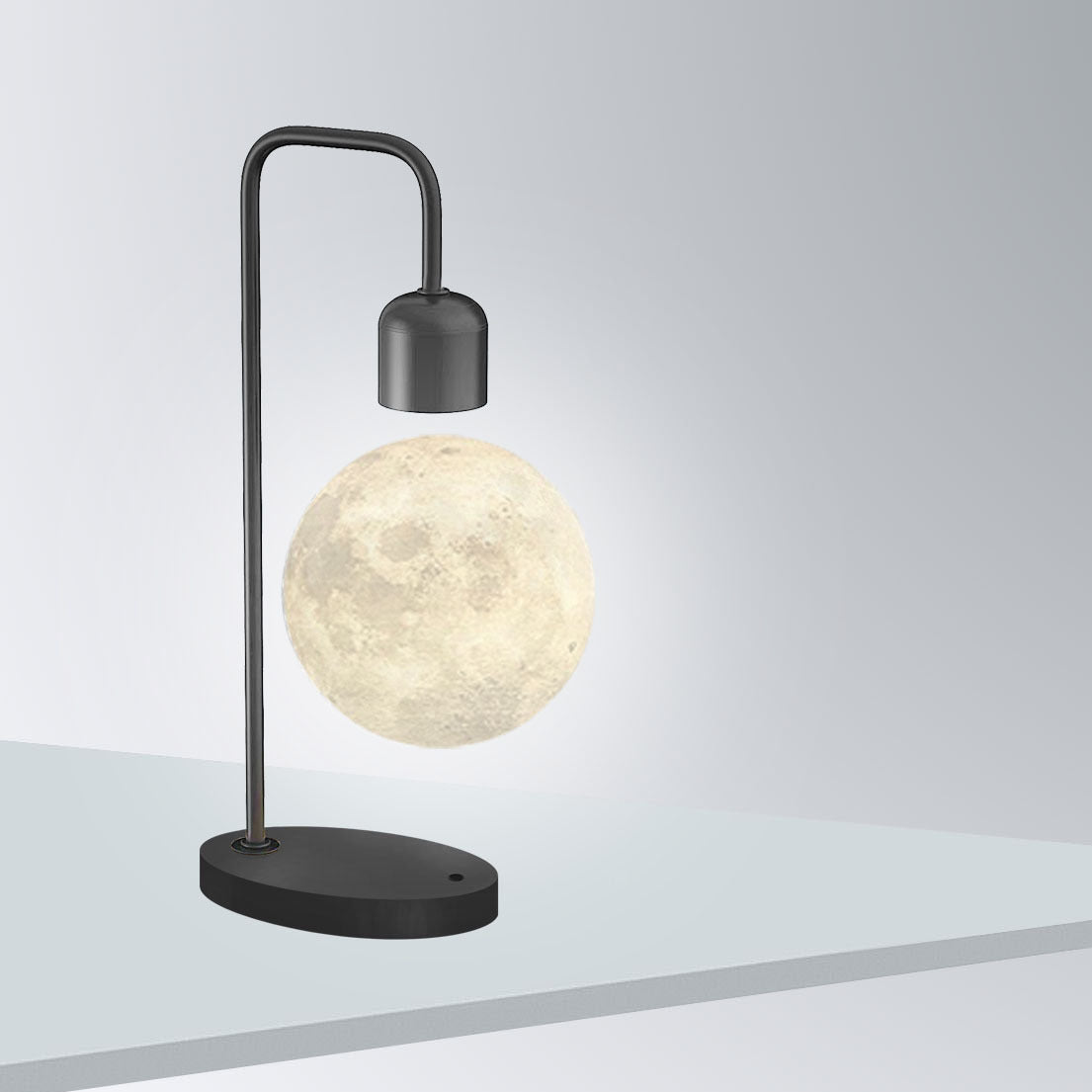 Lewitująca lampa Księżyc z ładowarką indukcyjną