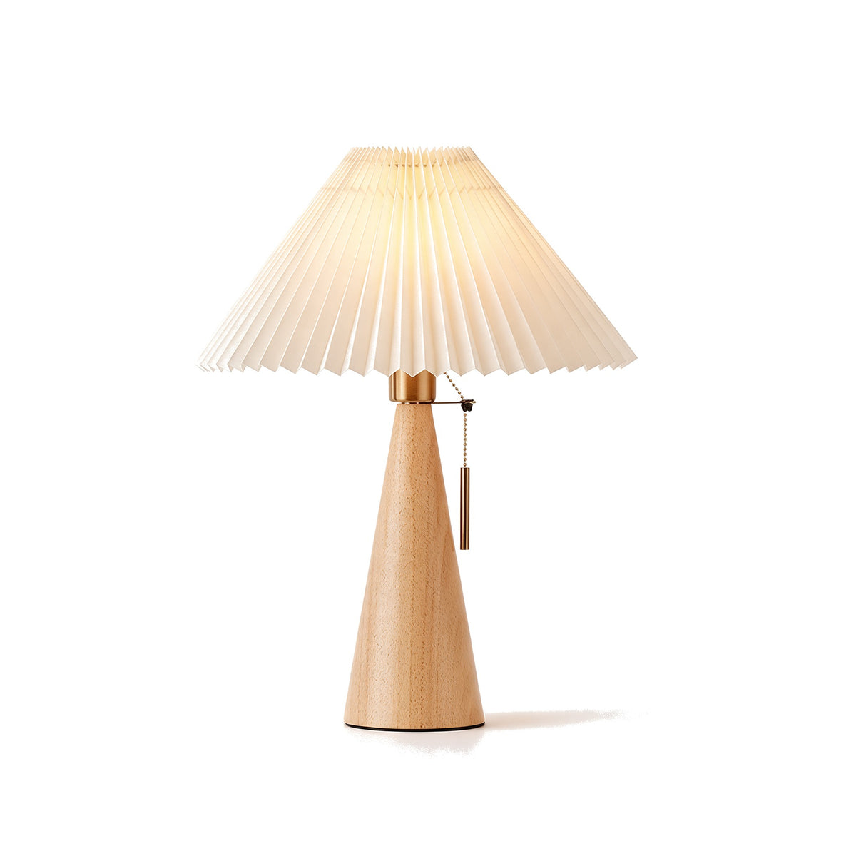 Lampka Lova, jasne drewno