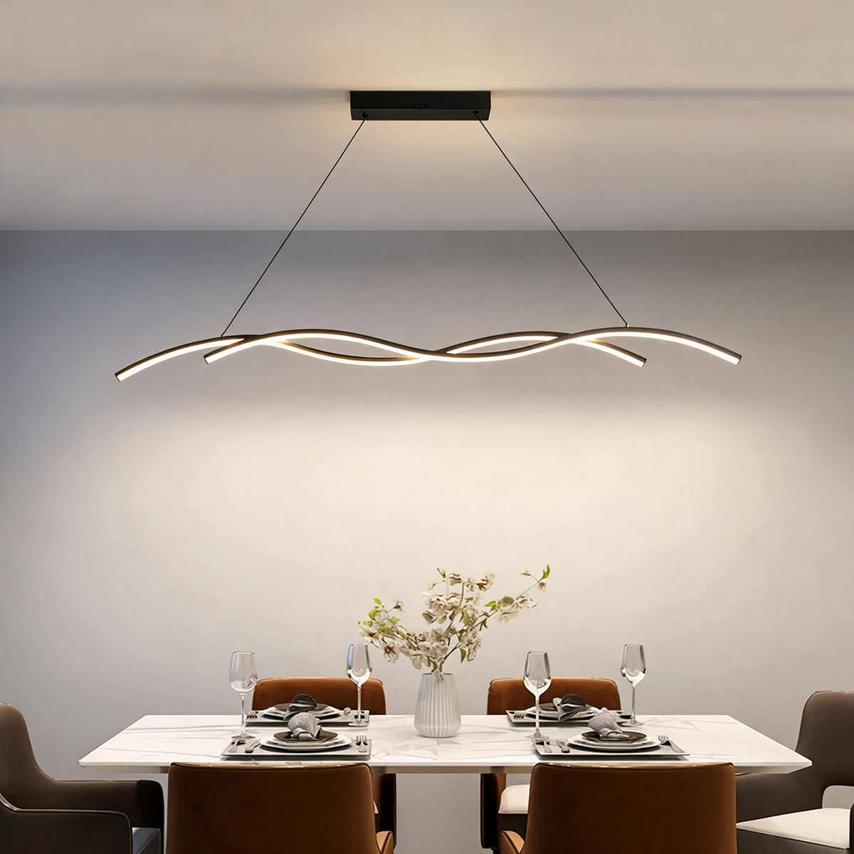 Lampa nad stół Vilma we wnętrzu